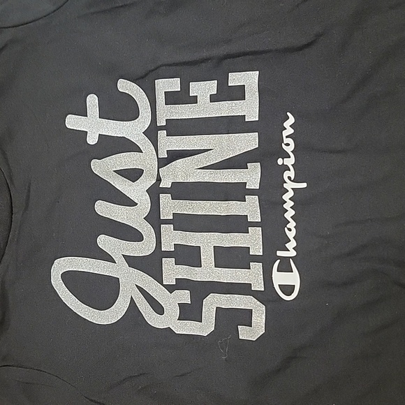 (J14) Champion girls shirt 5/6 black - Picture 2 of 5